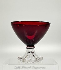 Vintage Anchor Hocking Boopie Royal Ruby Red Sherbet Glass 3 1/2