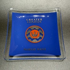 Greater London UK ENGLAND NORTH WEST Trinket Dish Cigar GLASS Ashtray picture