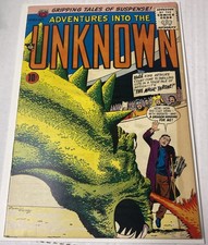 Adventures Into The Unknown #89 ACG 1957 VF Comic Book  WOW NICE  picture