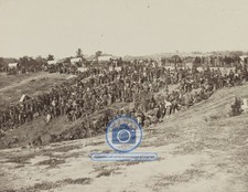 CONFEDERATE PRISONERS BELLE PLAIN VIRGINIA 1864 CIVIL WAR 8.5X11 PHOTO picture