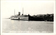 Bangor ME Steamer City of Bangor c1900s-10s Real Photo Vintage Postcard picture