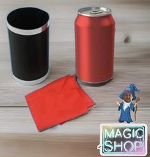 Magic Trick Vanishing Soda Can Appearing Silk Scarf Illusion Magician Props picture