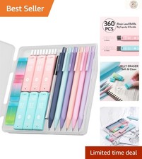 Charming 6-Pack Mechanical Pencil Set w/360 Refills & Erasers for School picture