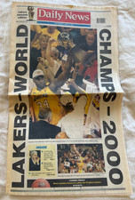 2000 June Los Angeles Daily News Lakers NBA Champions Newspapers Shaq Kobe🏀 picture