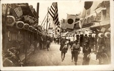 Yokohama Street Scene c1900s-10s Real Photo Vintage Postcard bhn picture
