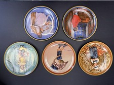 Set Of 5 Edwin M. Knowles 1986, 1987  Collectors Plates Holiday Series picture