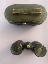Opera Glasses Binoculars Lemaire Fabt Paris Leather Brass Leather Case Antique picture