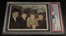John Lennon Ringo Starr Rookie Card 1964 Beatles Color PSA 7 #29 Topps Rock 60s picture