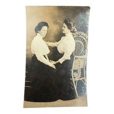 RPPC Real Photo Postcard Beautiful Edwardian Women Early 1900s Unposted picture