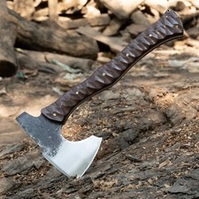 Hand Forged  American  tomahawk ,Full Tang Hatched , Bushcraft Hatchet, Sheath picture