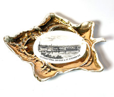 INTERNATIONAL BRIDGE ST STEPHENS NB CANADA Souvenir China TRINKET DISH picture