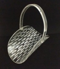 Vintage lucite basket w/ handle RARE picture