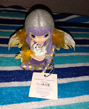 Moonbeam Magic Enchanting Companions Fairy Figurine Purple Gold Wings #2633A picture