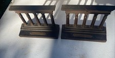 Bradley and Hubbard Antique Cast Iron Temple of Isis Bookends Pair picture