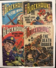 BLACKHAWK LOT #80 82 85 87 DC Comics 1952 Golden Age Pre-code FR Complete picture
