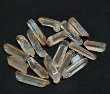 Natural Amazing Crystal Quartz Raw 17 Pcs Lot Size 17-27 MM Rough Loose Gemstone picture