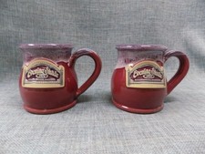 PAIR (2) EVENING SHADE INN Eureka Springs AR  DENEEN POTTERY STONEWARE MUGS picture