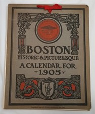 Vintage 1905 Boston Historic & Picturesque Calendar Antique A. Wessels picture
