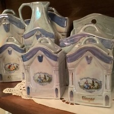 White Block Germany lustre canister set picture