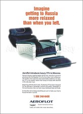 1998 AEROFLOT Russian International Airlines NEWYORK-MOSCOW ad BOEING 777 advert picture