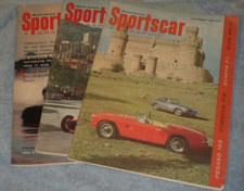 Sports Car Graphic, three vintage issues, 1959. picture