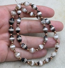 Himalayan Tibetan Cultures Stripes Chung Dzi Zee Agate Beads picture