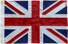 British Flag 12X18 Union Jack England Boat Flags Embroidered Sewn Stripes United picture