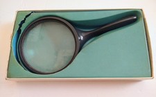 Vintage Bausch & Lamb 5 Round Reading Magnifying Glass W/ Original Bax Case picture