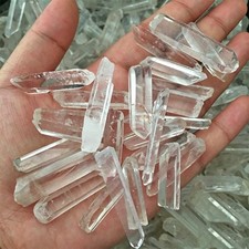 200g Tibet Nice Lot Natural Clear Quartz Crystal Points Wand Specimen US picture