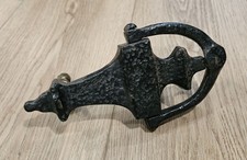 Vintage Black Cast Iron Doorknocker - Door Knocker - Decorative and Heavy picture