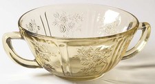 Federal Glass  Sharon Amber Cream Soup Bowl 124611 picture