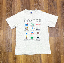 Vintage 1991 Boston Icons T-Shirt L - Single Stitch Made in USA  picture