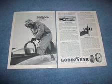 1963 Goodyear Tires Vintage Ad with Craig Breedlove Spirit of America Bonneville picture