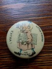 1896 Little Pinkies The News Boy Pepsin Gum  Display Case Antique picture