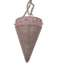 Beaded Hanging Tea Light Candle Holder Pink Wedding Centerpiece Votive NIB picture