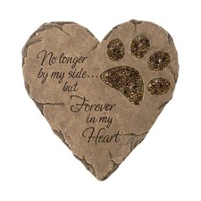 Carson - Beadwork Garden Stepping Stone - Pet Footprint, Brown picture