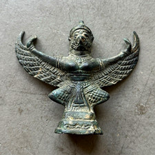 Vintage Antique Garuda Hindu God Deity Bronze Statue picture