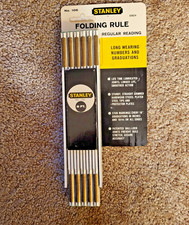 Vintage Stanley 6' foot Folding Wood Rule No. 106  NEW picture