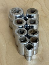 Bonney USA Socket Lot 9pc A40, 34, 32, 28, 26, AH22, 12, 24 ,14 All 1/2” Drive picture