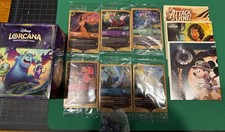 Disney Lorcana Attack of the Vine Prerelease Promo Set - All 6 Cards + 3 Posters picture