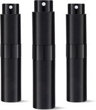 3Pcs 8ml Cologne Travel Bottle, Perfume Atomizer, Refillable black picture