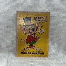 1974 National Periodical Wonder Bread card MERLIN THE MAGIC MOUSE HIGH GRADE picture