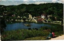 Vintage Kandy Lake Ceylon Postcard - Across the Lake & Hills View picture
