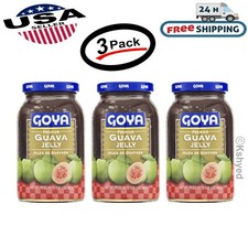 Goya Premium Guava Jelly, Jalea De Guayaba 17 Ounce Each Clear Jar (3 Pack)—New picture