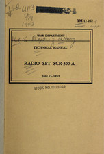 187 Page June 1943 TM 11-242 Radio Set SCR-300-A Technical Manual on CD picture