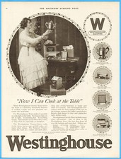 1916 Westinghouse Electric Iron Percolator Turnover Toaster Christmas Tree Ad picture