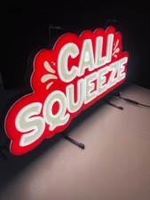 🌟NIB Cali Squeeze Firestone Walker LED Craft Beer Bar Sign Light picture