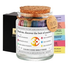 Prayer Cards Bible Verse Jar Spiritual Christian Gift Personal Growth picture