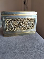 Vintage Erhard & Sohne Brass Cigarette Dispenser Cherubs Putti Working Perfectly picture