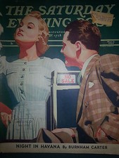 1939 Saturday Evening Post Cover ONLY Blonde Woman No Sale picture